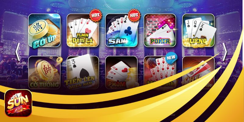 Tổng hợp những game đánh bài SUNWIN thịnh hành nhất hiện nay cho tân binh